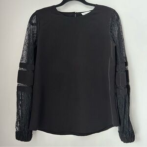 Calvin Klein Lace Sleeve Top